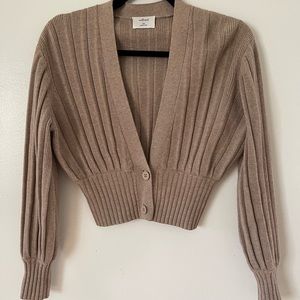 Aritzia Wilfred Plunge Front Cardigan
